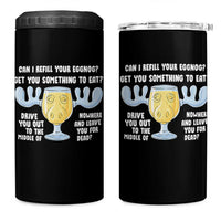 Funny Christmas Vacation Eggnog 4 in 1 Can Cooler Tumbler Can I Refill Your Eggnogs Get You Something To Eat Xmas Movie - Wonder Print Shop