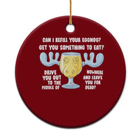Funny Christmas Vacation Eggnog Ceramic Ornament Can I Refill Your Eggnogs Get You Something To Eat Xmas Movie - Wonder Print Shop