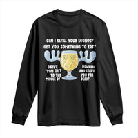 Funny Christmas Vacation Eggnog Long Sleeve Shirt Can I Refill Your Eggnogs Get You Something To Eat Xmas Movie - Wonder Print Shop