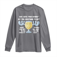 Funny Christmas Vacation Eggnog Long Sleeve Shirt Can I Refill Your Eggnogs Get You Something To Eat Xmas Movie - Wonder Print Shop
