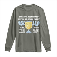 Funny Christmas Vacation Eggnog Long Sleeve Shirt Can I Refill Your Eggnogs Get You Something To Eat Xmas Movie - Wonder Print Shop
