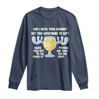 Funny Christmas Vacation Eggnog Long Sleeve Shirt Can I Refill Your Eggnogs Get You Something To Eat Xmas Movie - Wonder Print Shop