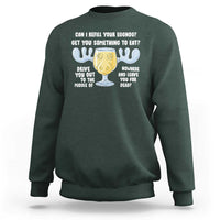Funny Christmas Vacation Eggnog Sweatshirt Can I Refill Your Eggnogs Get You Something To Eat Xmas Movie - Wonder Print Shop