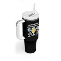 Funny Christmas Vacation Eggnog Tumbler With Handle Can I Refill Your Eggnogs Get You Something To Eat Xmas Movie - Wonder Print Shop