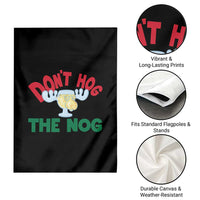 Funny Dont Hog The Nog Christmas Movie Garden Flag Xmas Vacation Eggnog Moose - Wonder Print Shop