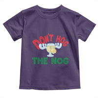 Funny Dont Hog The Nog Christmas Movie Toddler T Shirt Xmas Vacation Eggnog Moose - Wonder Print Shop