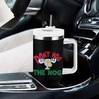 Funny Dont Hog The Nog Christmas Movie Tumbler With Handle Xmas Vacation Eggnog Moose - Wonder Print Shop