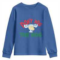 Funny Dont Hog The Nog Christmas Movie Youth Sweatshirt Xmas Vacation Eggnog Moose - Wonder Print Shop