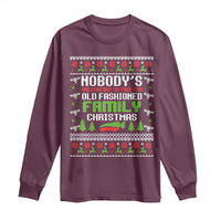 Funny Christmas Vacation Movie Long Sleeve Shirt Nobodys Walking Out On This Fun Old Fashioned Family Christmas - Wonder Print Shop