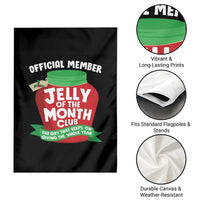 Funny Christmas Vacation Movie Garden Flag Official Member Jelly Of The Month Club - Wonder Print Shop