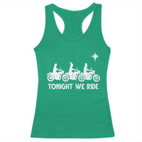 Funny Christmas Christian Biker Racerback Tank Top Tonight We Ride Three Wise Men Faith Xmas Motorbikes - Wonder Print Shop
