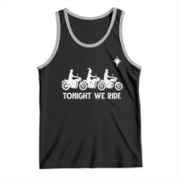 Funny Christmas Christian Biker Tank Top Tonight We Ride Three Wise Men Faith Xmas Motorbikes - Wonder Print Shop