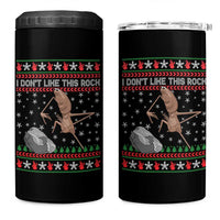 Funny Marcus The Worm Christmas 4 in 1 Can Cooler Tumbler I Dont Like This Rock Xmas Meme - Wonder Print Shop