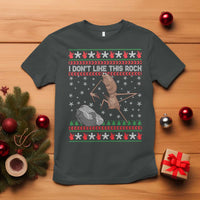 Funny Marcus The Worm Christmas T Shirt I Dont Like This Rock Xmas Meme - Wonder Print Shop