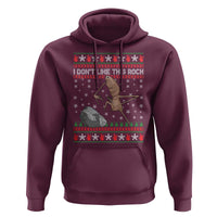Funny Marcus The Worm Christmas Hoodie I Dont Like This Rock Xmas Meme - Wonder Print Shop