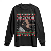 Funny Marcus The Worm Christmas Long Sleeve Shirt I Dont Like This Rock Xmas Meme - Wonder Print Shop