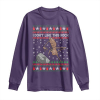 Funny Marcus The Worm Christmas Long Sleeve Shirt I Dont Like This Rock Xmas Meme - Wonder Print Shop