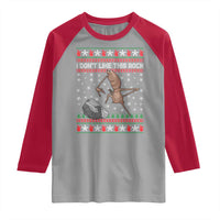 Funny Marcus The Worm Christmas Raglan Shirt I Dont Like This Rock Xmas Meme - Wonder Print Shop