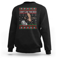 Funny Marcus The Worm Christmas Sweatshirt I Dont Like This Rock Xmas Meme - Wonder Print Shop