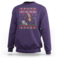 Funny Marcus The Worm Christmas Sweatshirt I Dont Like This Rock Xmas Meme - Wonder Print Shop