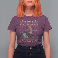 Funny Marcus The Worm Christmas T Shirt For Women I Dont Like This Rock Xmas Meme - Wonder Print Shop