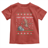 Funny Marcus The Worm Christmas Toddler T Shirt I Dont Like This Rock Xmas Meme - Wonder Print Shop