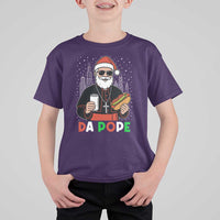 Pope Leo XIV Christmas T Shirt For Kid Cardinal Robert Prevost Santa Chicago - Wonder Print Shop