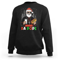 Pope Leo XIV Christmas Sweatshirt Cardinal Robert Prevost Santa Chicago - Wonder Print Shop