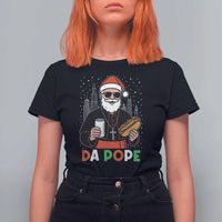 Pope Leo XIV Christmas T Shirt For Women Cardinal Robert Prevost Santa Chicago - Wonder Print Shop