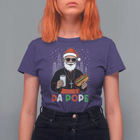 Pope Leo XIV Christmas T Shirt For Women Cardinal Robert Prevost Santa Chicago - Wonder Print Shop