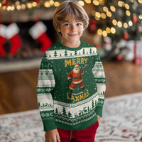Funny Xmas Lacrosse Ugly Christmas Sweater Merry Laxmas Santa Lax Player - Wonder Print Shop