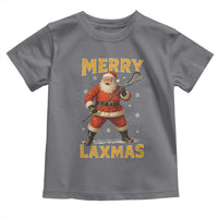 Funny Christmas Lacrosse Toddler T Shirt Merry Laxmas Santa Lax Player - Wonder Print Shop