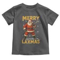 Funny Christmas Lacrosse Toddler T Shirt Merry Laxmas Santa Lax Player - Wonder Print Shop