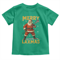 Funny Christmas Lacrosse Toddler T Shirt Merry Laxmas Santa Lax Player - Wonder Print Shop