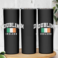 Dublin Ireland Flag Irish Retro Throwback Sports Design Skinny Tumbler