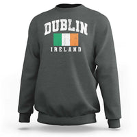 Dublin Ireland Flag Irish Retro Throwback Sports Design Sweatshirt