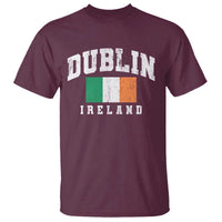 Dublin Ireland Flag Irish Retro Throwback Sports Design T Shirt
