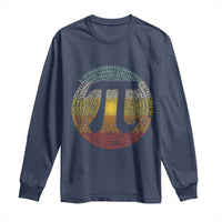 Pi Day Long Sleeve Shirt 3,14 Pi Number Retro Symbol Math Science