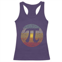 Pi Day Racerback Tank Top 3,14 Pi Number Retro Symbol Math Science