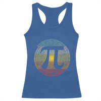 Pi Day Racerback Tank Top 3,14 Pi Number Retro Symbol Math Science