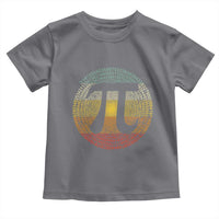 Pi Day Toddler T Shirt 3,14 Pi Number Retro Symbol Math Science