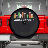 Celebrate Diversity St Patricks Day Beer Drinking Spare Tire Cover