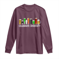 Celebrate Diversity St Patricks Day Beer Drinking Long Sleeve Shirt