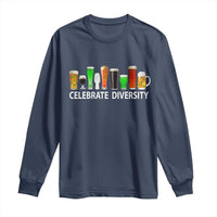 Celebrate Diversity St Patricks Day Beer Drinking Long Sleeve Shirt