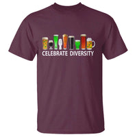Celebrate Diversity St Patricks Day Beer Drinking T Shirt
