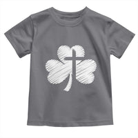 St Patricks Day Christian Religious Shamrock Cross Toddler T Shirt