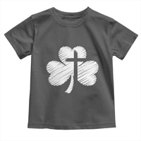 St Patricks Day Christian Religious Shamrock Cross Toddler T Shirt