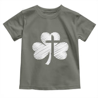 St Patricks Day Christian Religious Shamrock Cross Toddler T Shirt