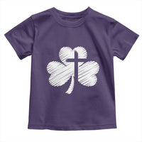 St Patricks Day Christian Religious Shamrock Cross Toddler T Shirt