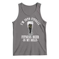 Funny Irish Stout Drinking Tank Top I Am Into Fitness Fitting Beer In My Belly